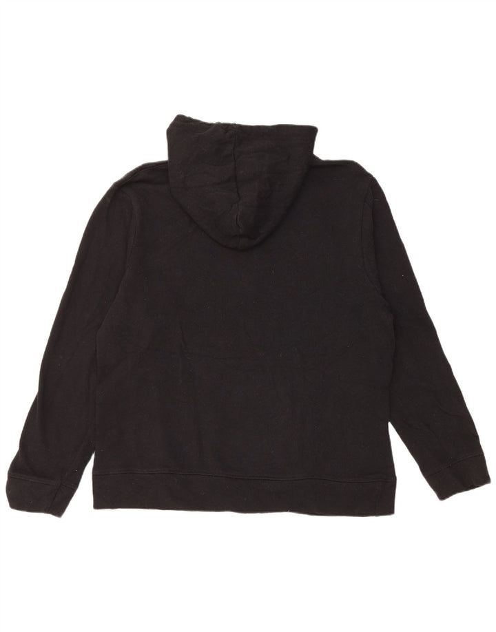Gap Womens Graphic Hoodie Pullover UK 14 Mittelschwarze Baumwolle