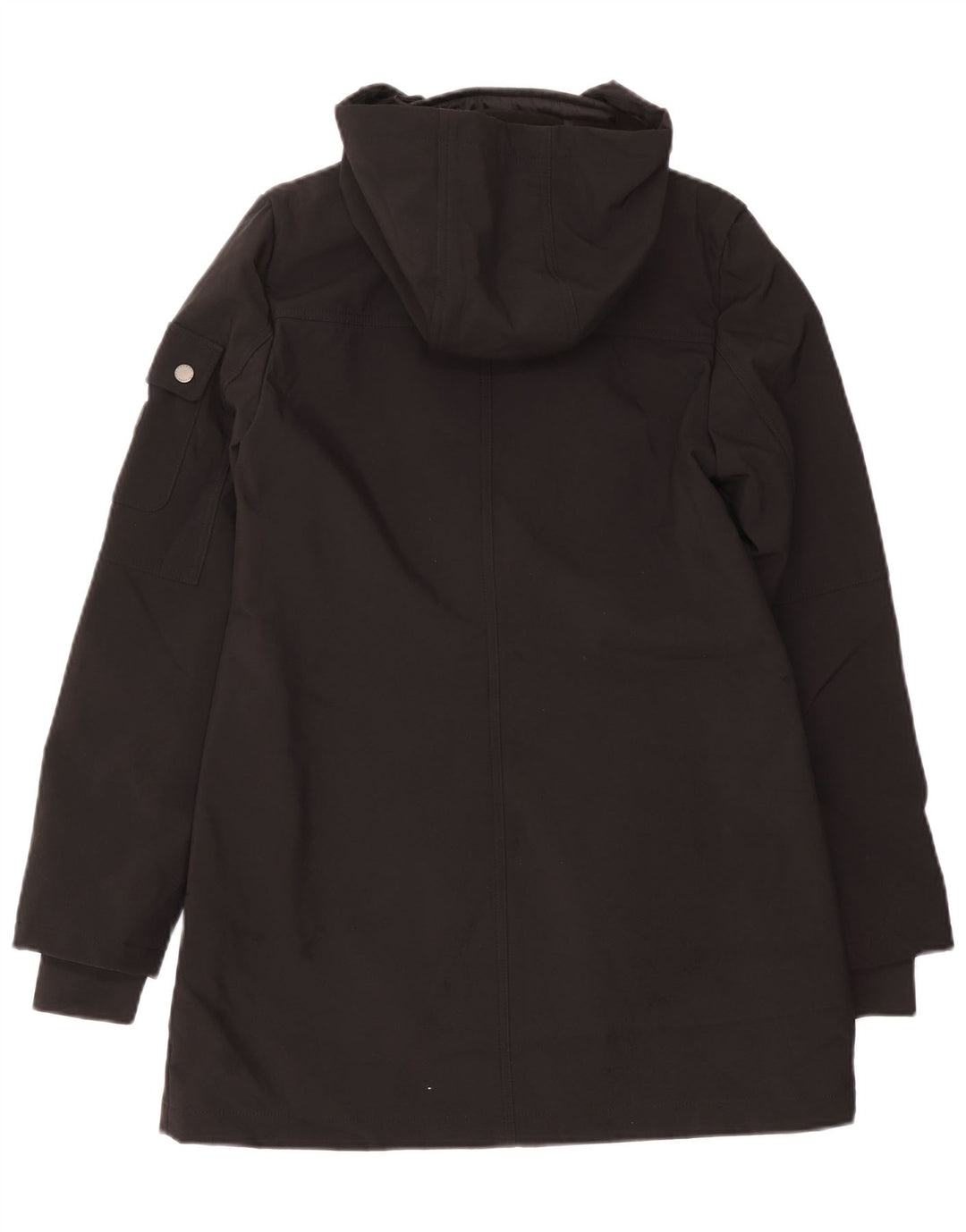 French Connection Damen-Parka mit Kapuze, Gr. 10, Schwarz