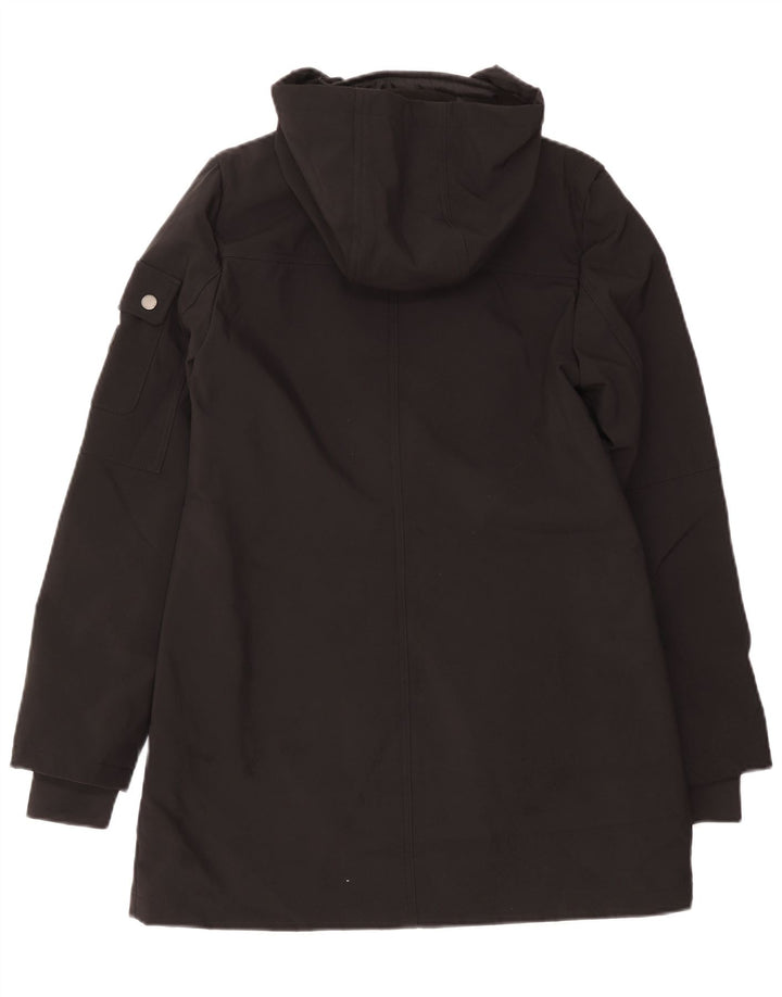 French Connection Damen-Parka mit Kapuze, Gr. 10, Schwarz