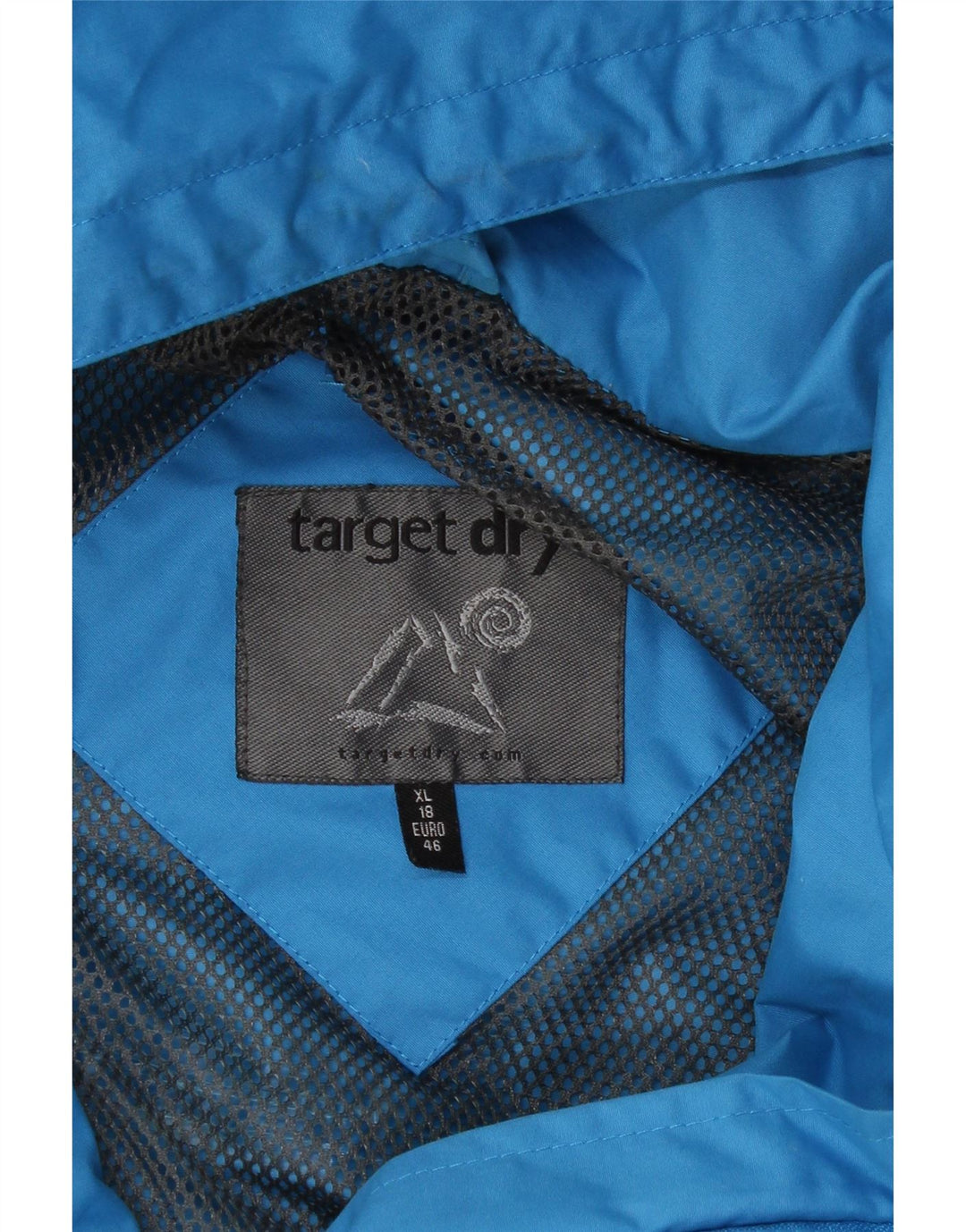 TARGET DRY Womens Hooded Rain Jacket UK 18 XL  Blue Polyester Vintage Target Dry and Second-Hand Target Dry from Messina Hembry 