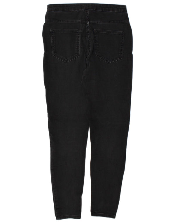 Marks & Spencer Damen Super Skinny Jeans UK 12 Medium W28 L29 Grau Baumwolle