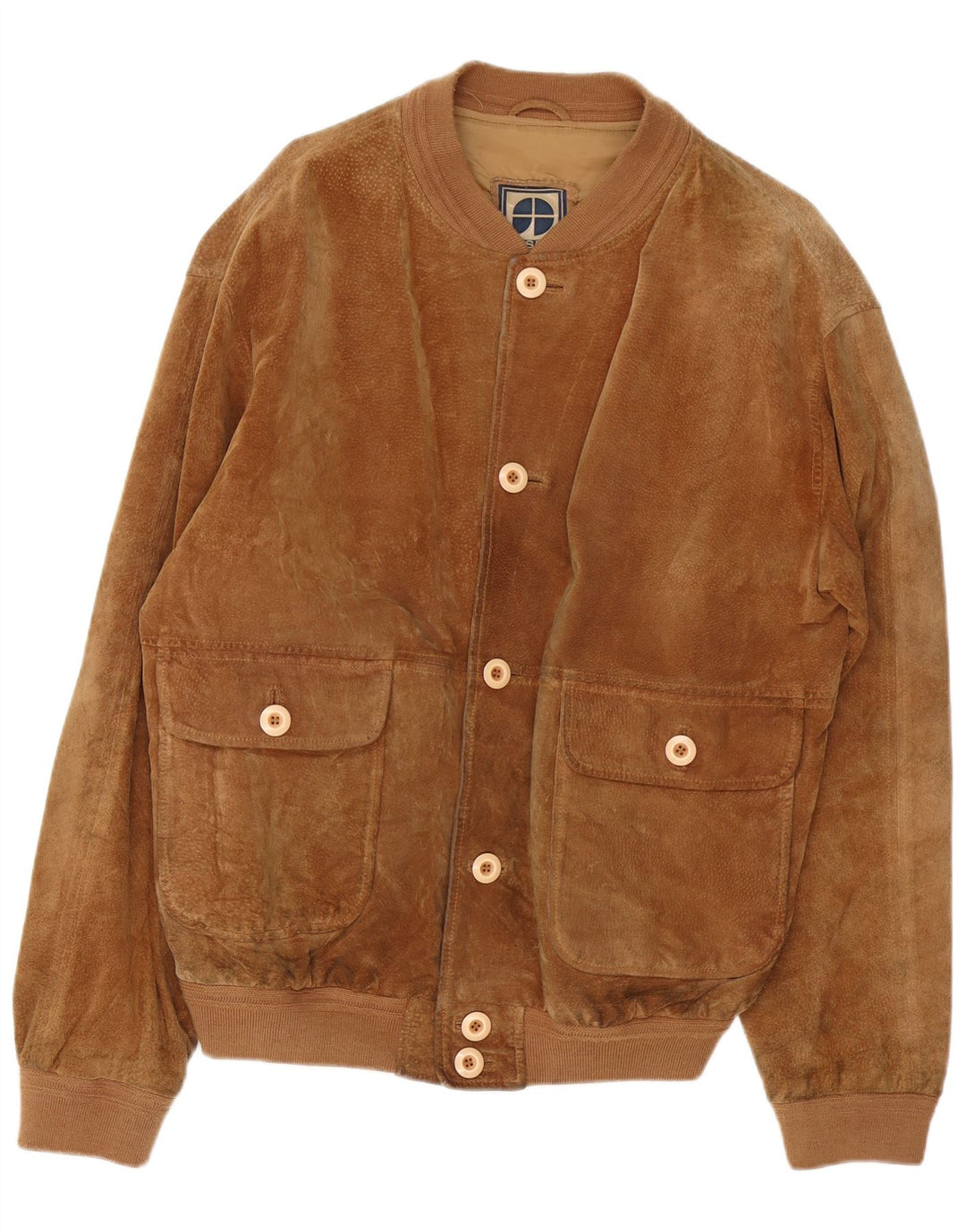 Essebi Herren Wildleder Bomberjacke IT 54 2XL Braunes Leder