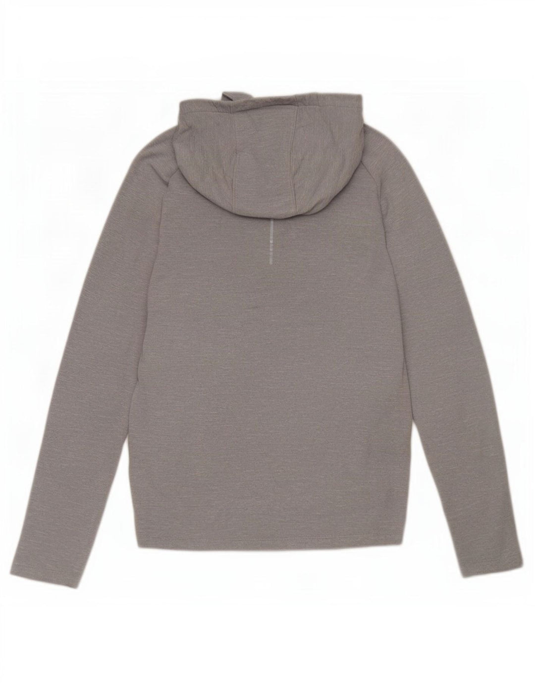 Nike Herren Dri Fit Kapuzenoberteil, langärmelig, mittelgrau geflecktes Polyester