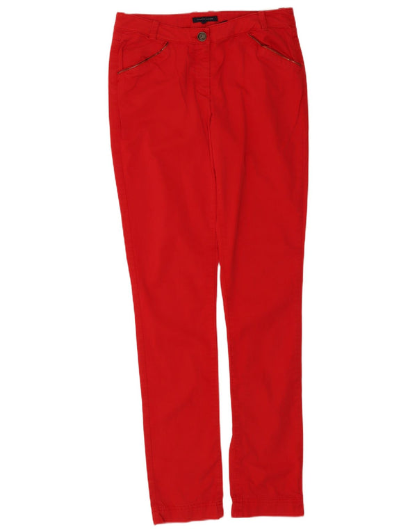 Tommy Hilfiger Damen Slim Freizeithose US 6 Medium W28 L32 Rote Baumwolle