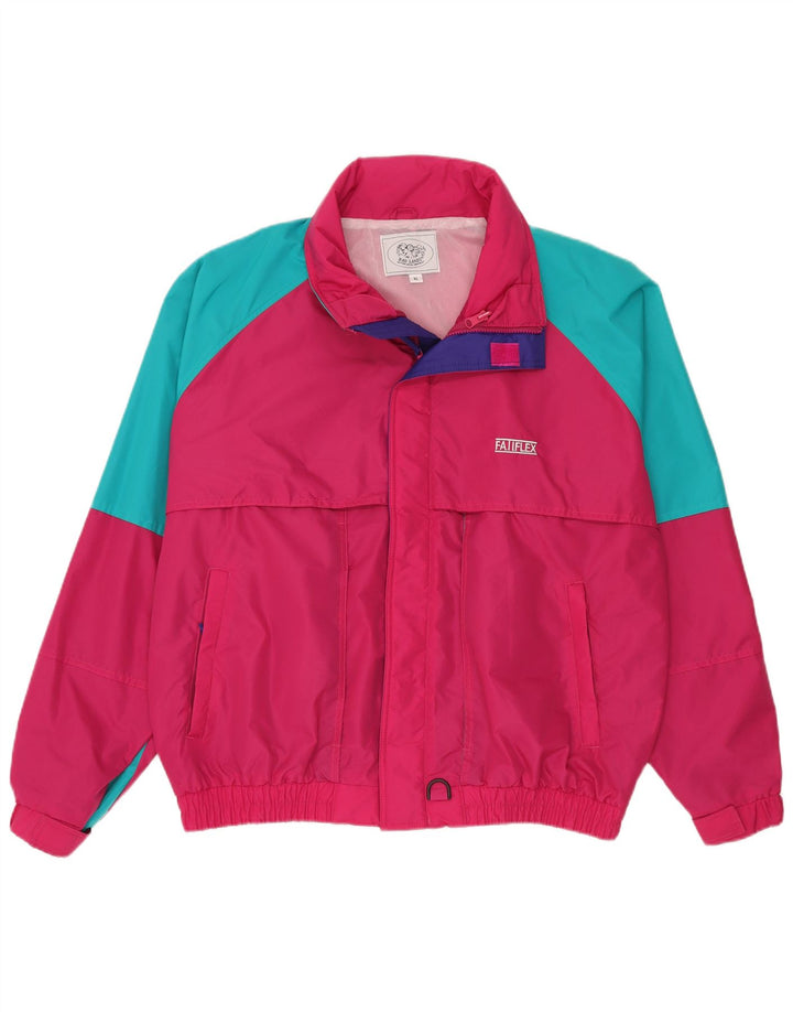 Bad Lands Herren Regenjacke UK 42 XL Pink Colourblock Nylon