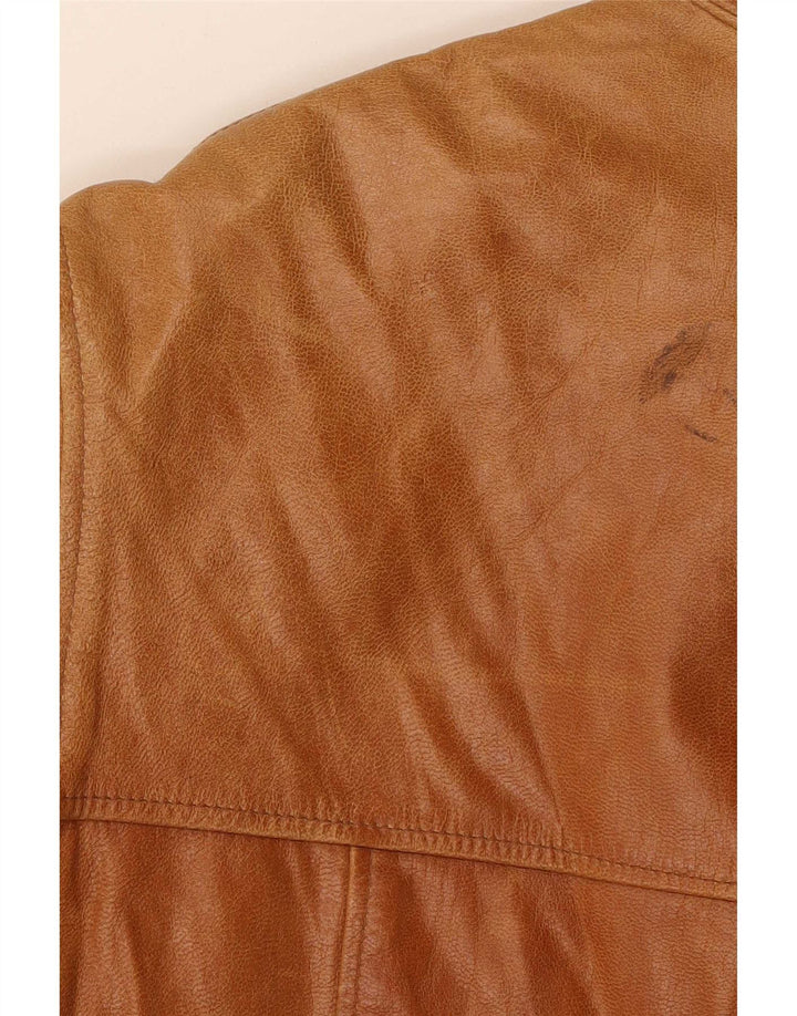 Vintage Herren Lederjacke IT 52 XL Braun