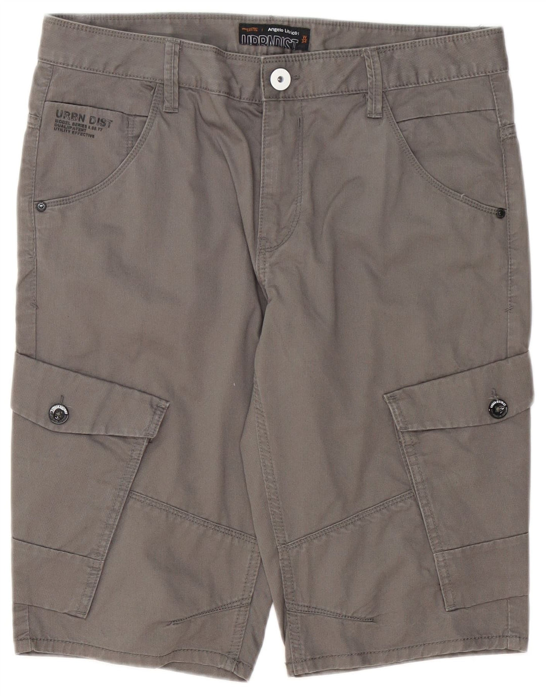 Angelo Litrico Herren Cargo-Shorts W34 Large Grau Baumwolle