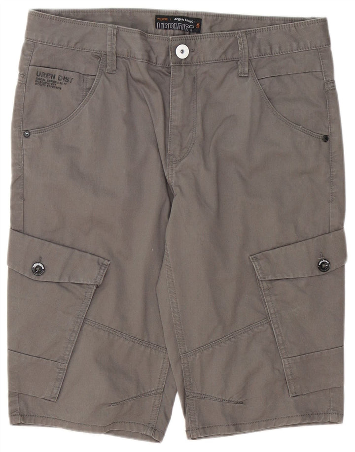 Angelo Litrico Herren Cargo-Shorts W34 Large Grau Baumwolle