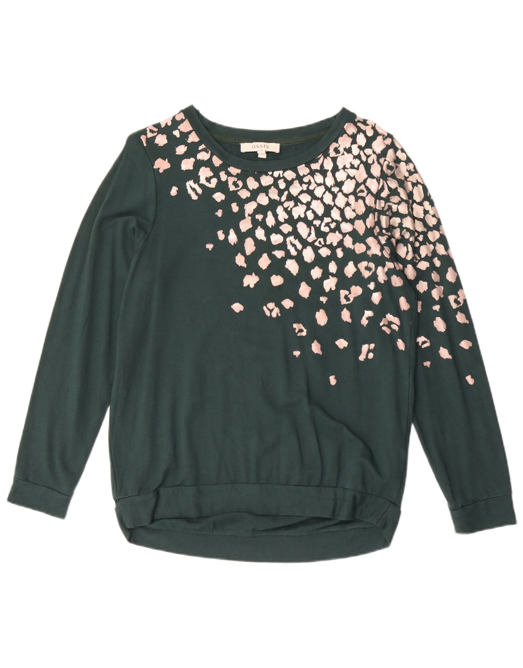 Oasis Damen-Sweatshirt in Übergröße, Gr. 10, kleiner grüner Tierdruck