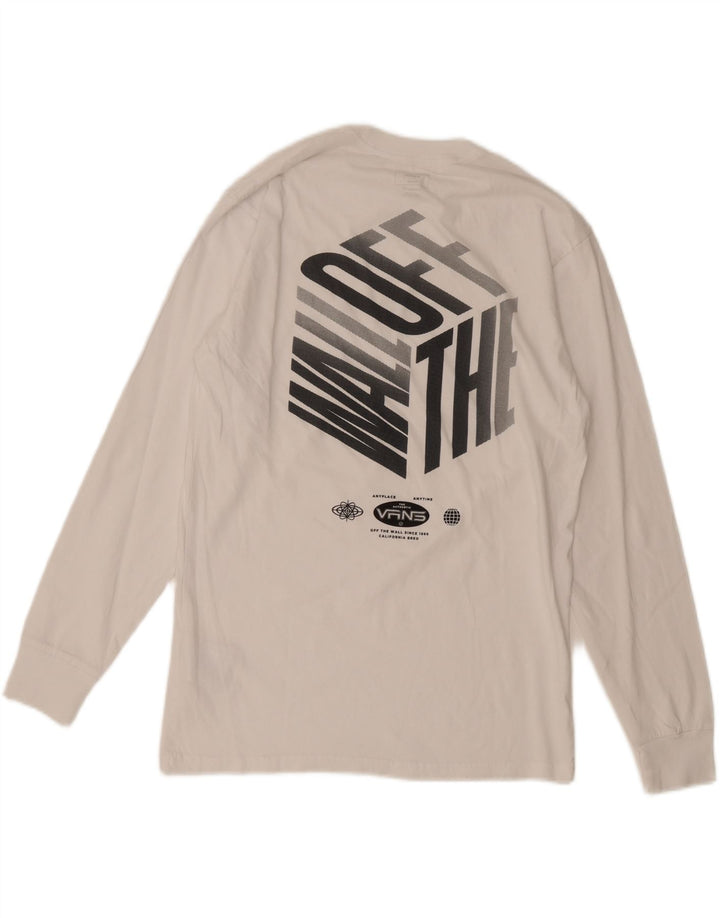 Vans Herren-Oberteil mit klassischer Passform und Grafik, langärmlig, mittelweiße Baumwolle