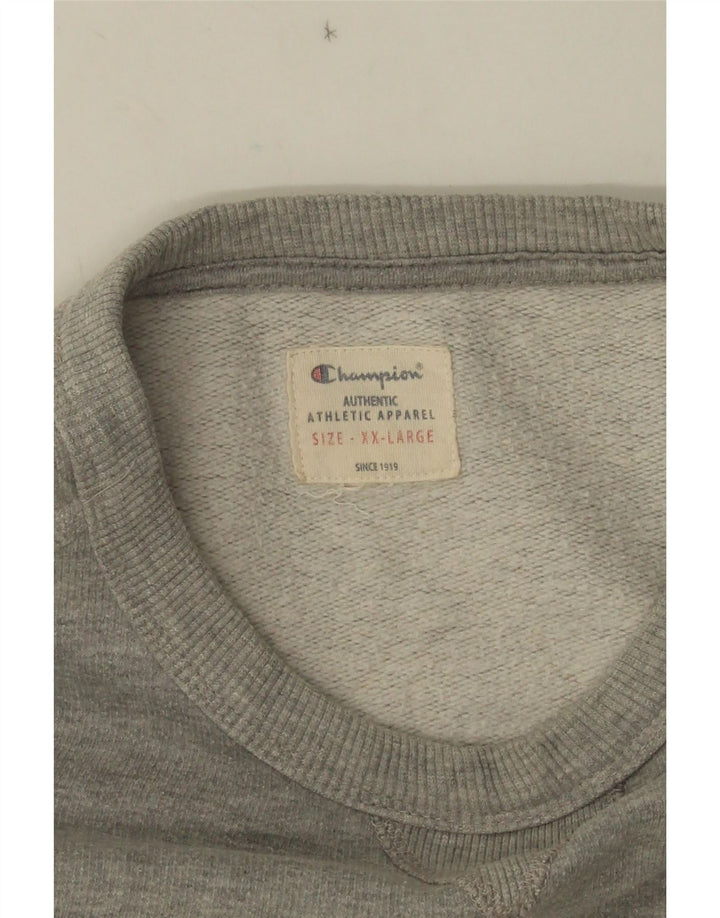 Champion Herren Grafik-Sweatshirtpullover 2XL Grau meliert