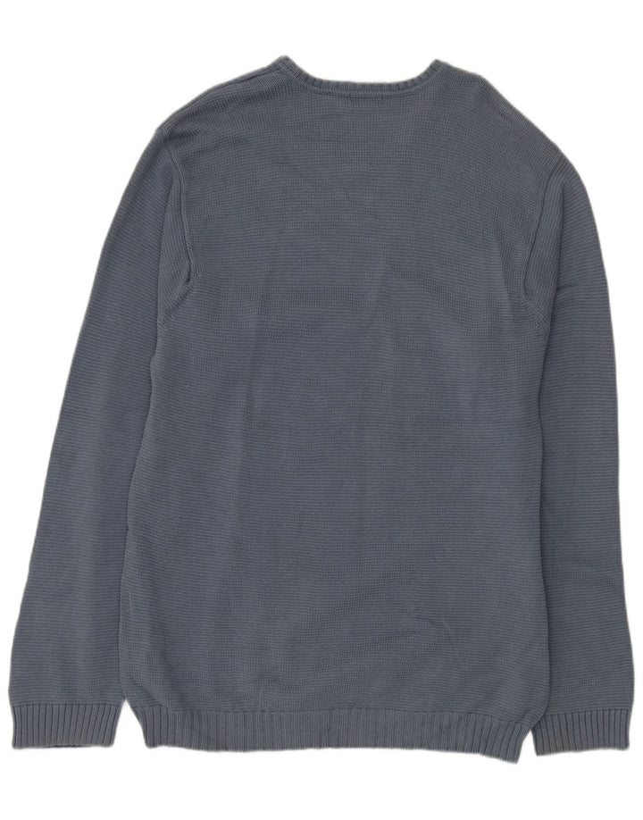 IZOD Herren-Pullover mit V-Ausschnitt, XL, blaue Baumwolle