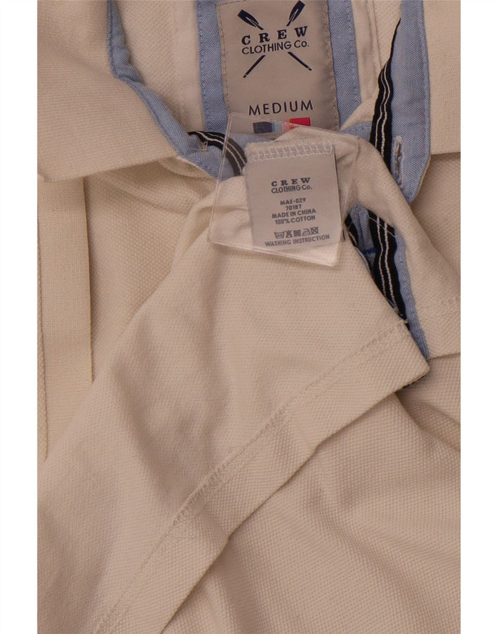 CREW CLOTHING Herren-Poloshirt mit Grafik, mittelweiße Baumwolle