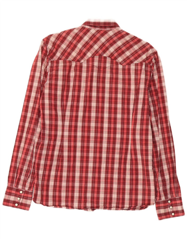 Levi's Herren-Westernhemd, groß, rot kariert, Baumwolle