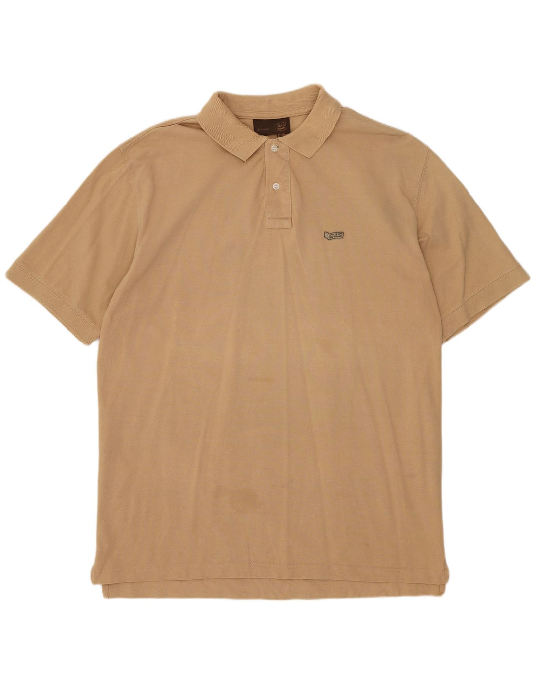GAS Herren Poloshirt XL Beige Baumwolle