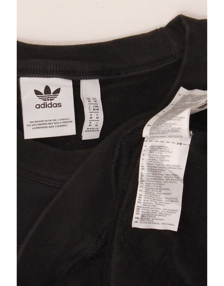 Adidas Herren Sweatshirt Pullover Medium Schwarz Baumwolle