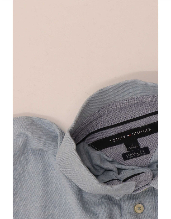 Tommy Hilfiger Herren-Poloshirt mit klassischer Passform, Mittelblau