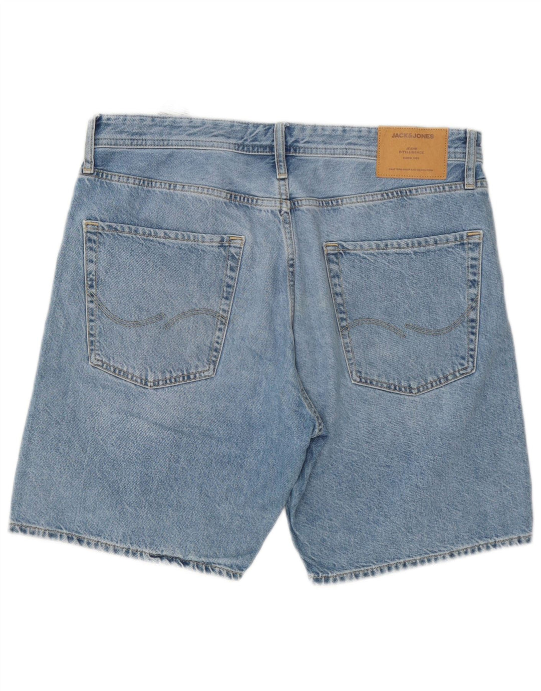 Jack & Jones Herren Chris Denim Shorts, Größe L, W34, Blau, Baumwolle