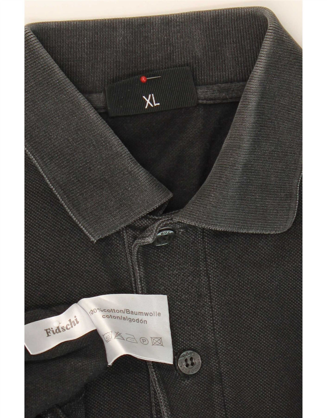 Hugo Boss Herren Poloshirt XL Schwarz Baumwolle