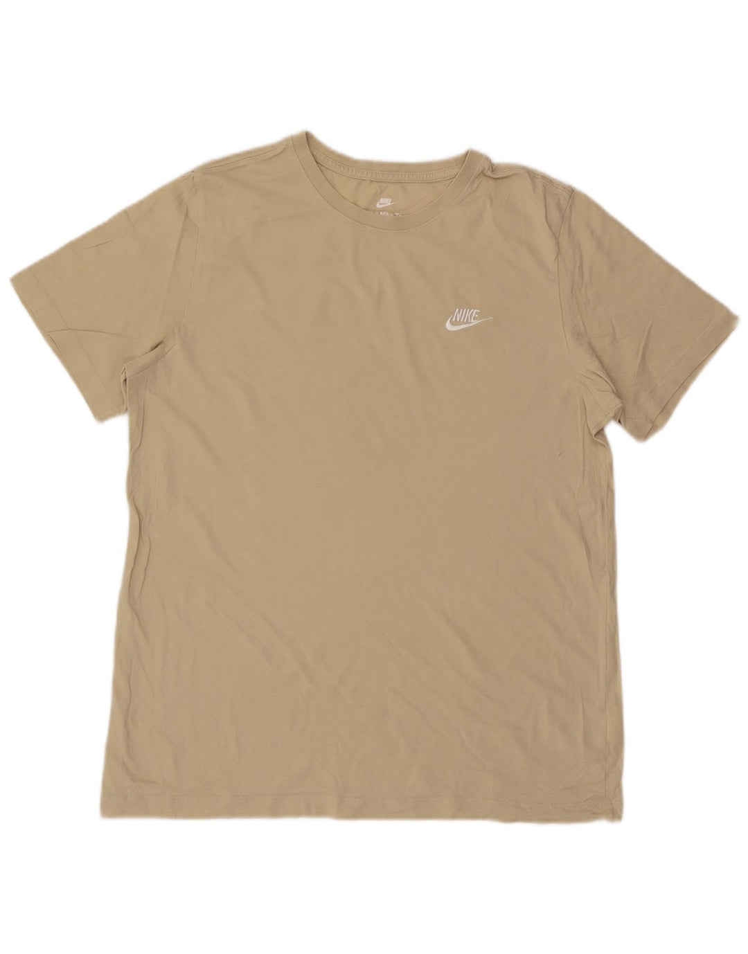 Nike Herren T-Shirt Top Large Beige Baumwolle