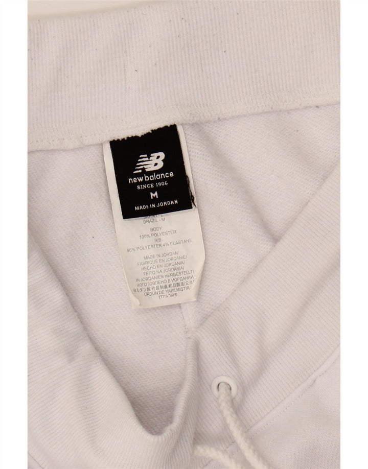 NEW BALANCE Womens Tracksuit Trousers Joggers UK 14 Medium  White