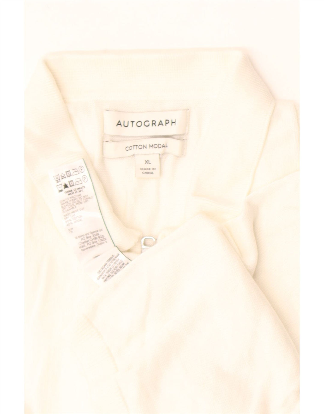 Marks & Spencer Herren Autograph Rollkragenpullover Pullover XL Weiß
