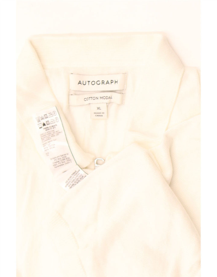 Marks & Spencer Herren Autograph Rollkragenpullover Pullover XL Weiß