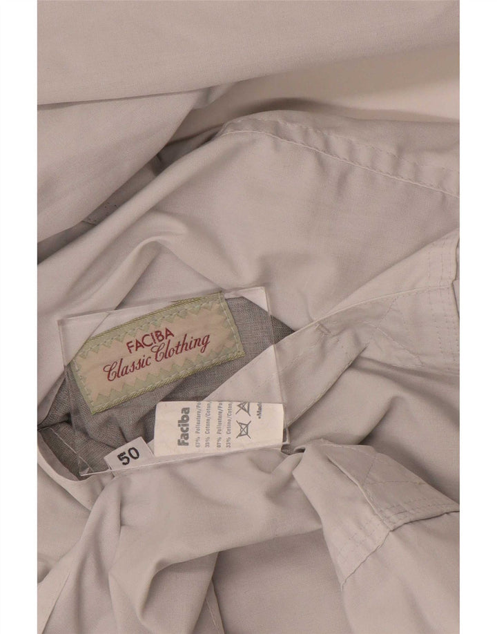 Faciba Herren Militär-Wendejacke IT 50 Large Weiß Polyester