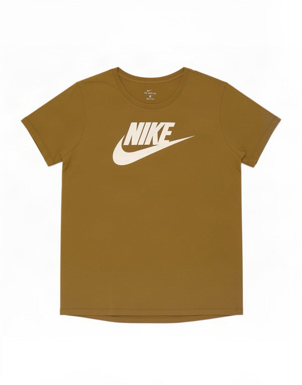 Nike Damen Grafik T-Shirt Top UK 18 XL Khaki