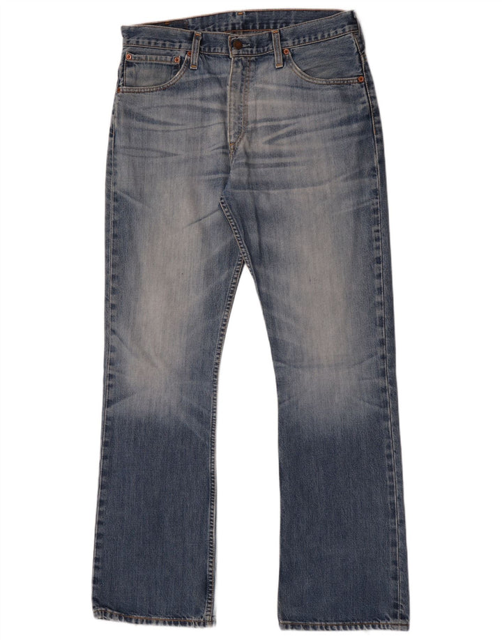 Levi's Herren 507 Bootcut Jeans W34 L34 Blaue Baumwolle