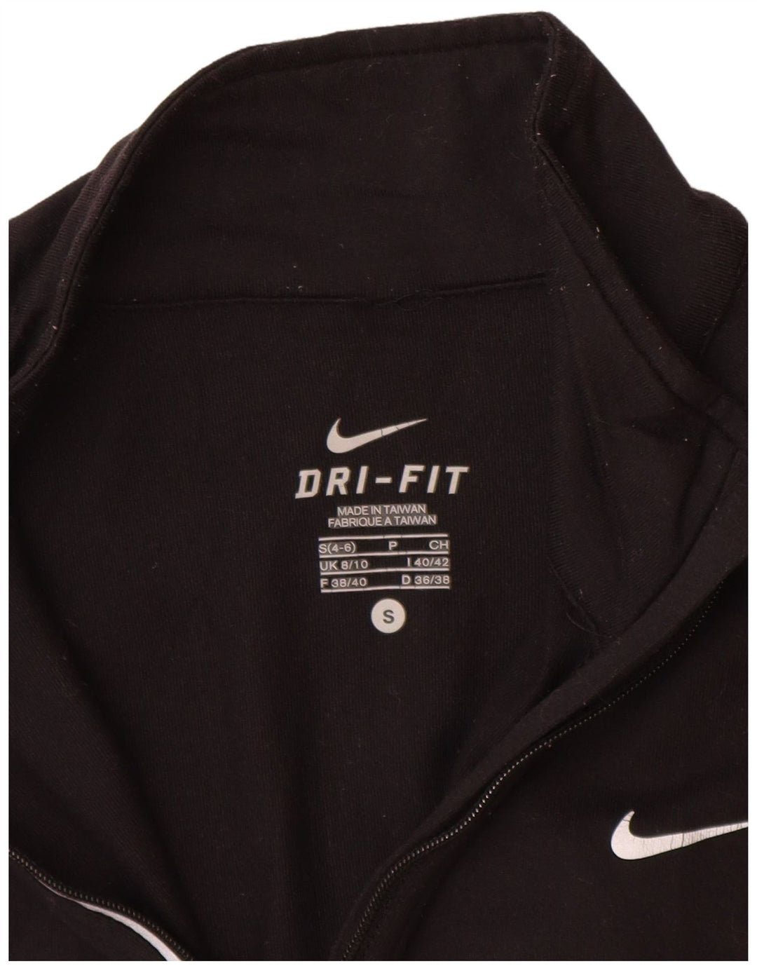 Nike Damen Dri Fit Pullover-Trainingsanzugoberteil, Größe S, Schwarz, Nylon
