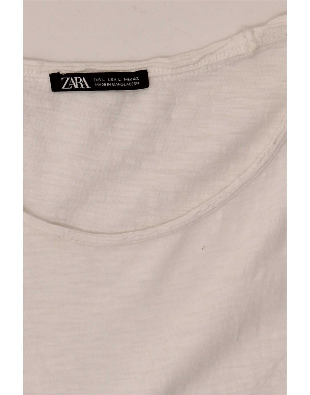 Zara Herren Weste Top Large Weiß