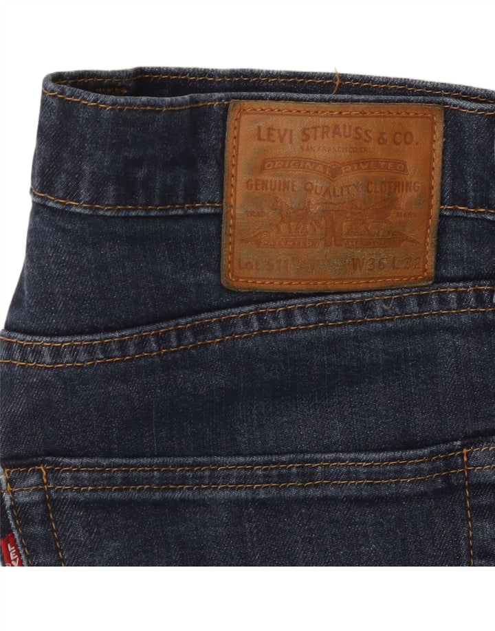 LEVI'S Herren 511 Tapered Jeans W36 L32 Blaue Baumwolle