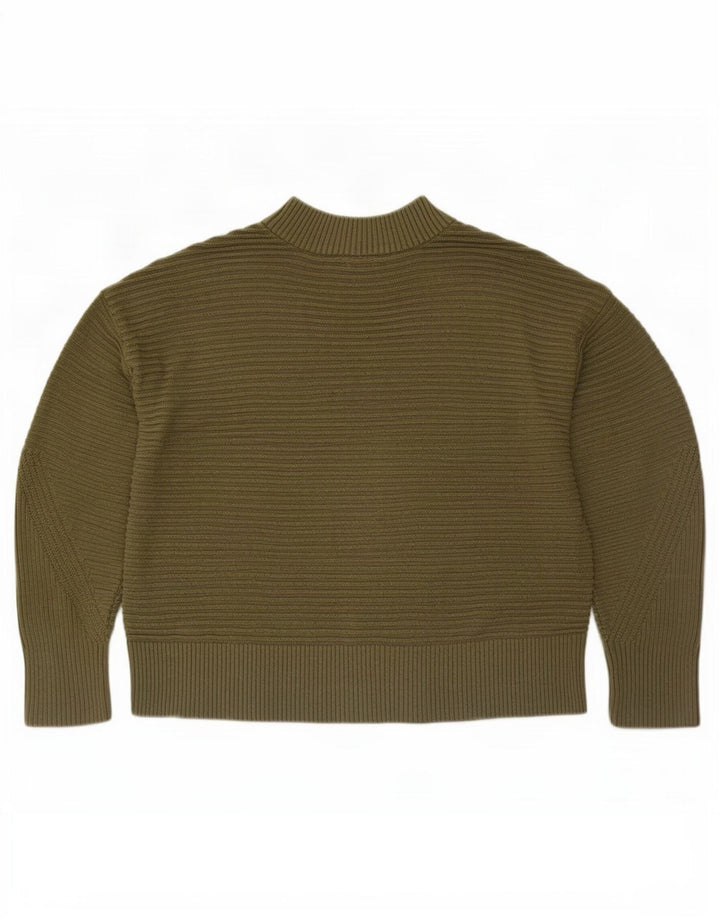 Rollkragenpullover für Damen von Warehouse, Gr. 12, Mittelkhaki, gestreift