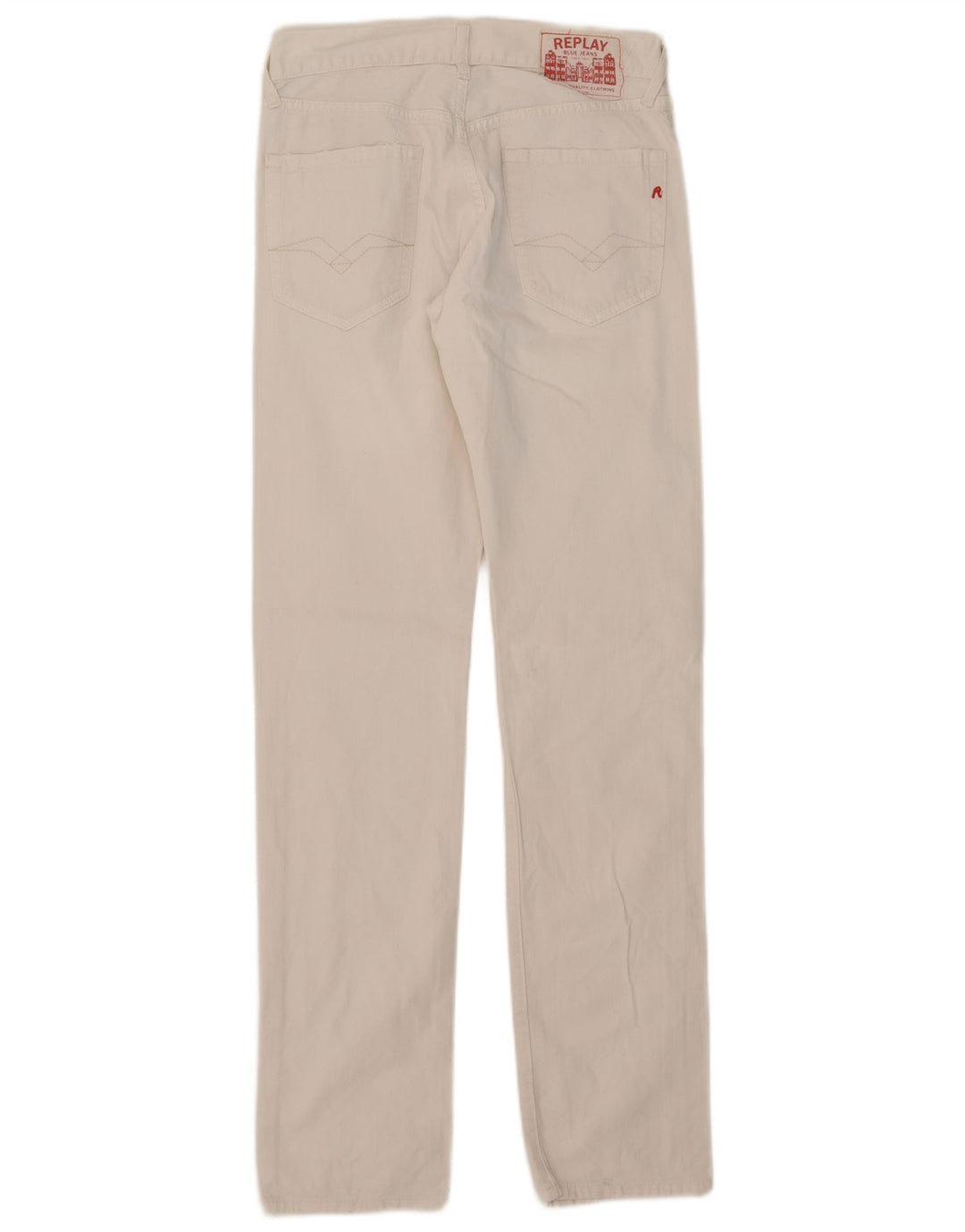 Replay Damen Slim Jeans W30 L34 Weiß