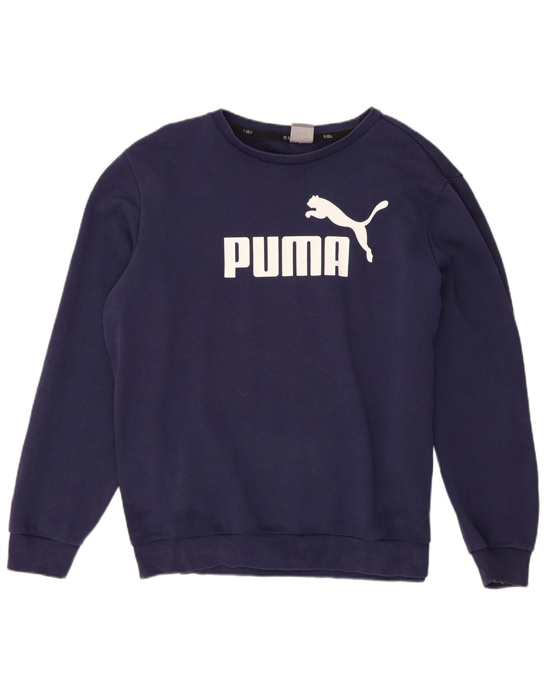 Puma Herren Grafik-Sweatshirt-Pullover, groß, marineblau, Baumwolle