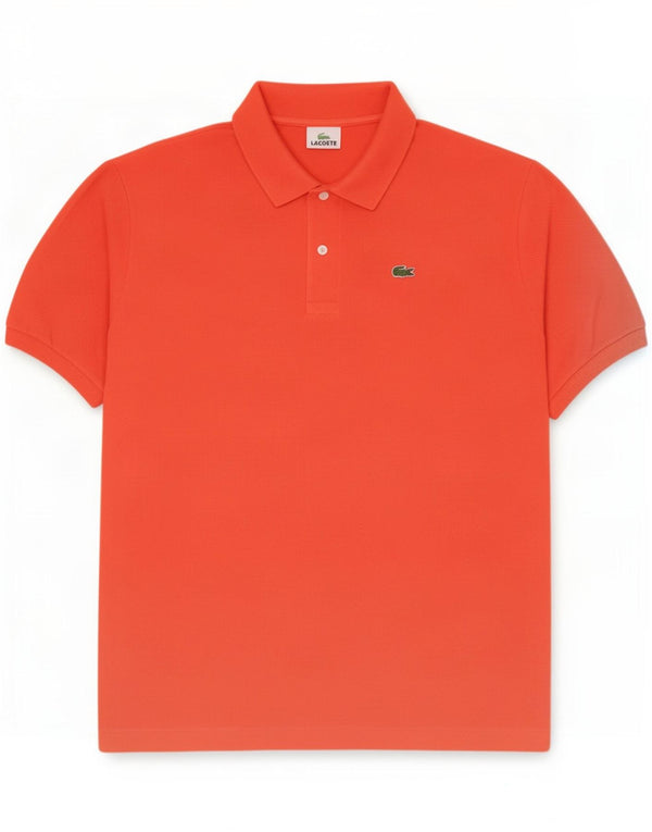 Lacoste Herren Poloshirt Größe 8 3XL Orange Baumwolle