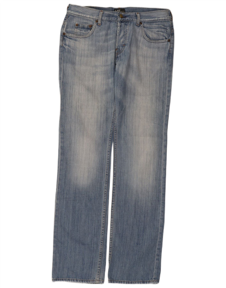 Lee Herren Knox Straight Jeans W33 L34 Blaue Baumwolle