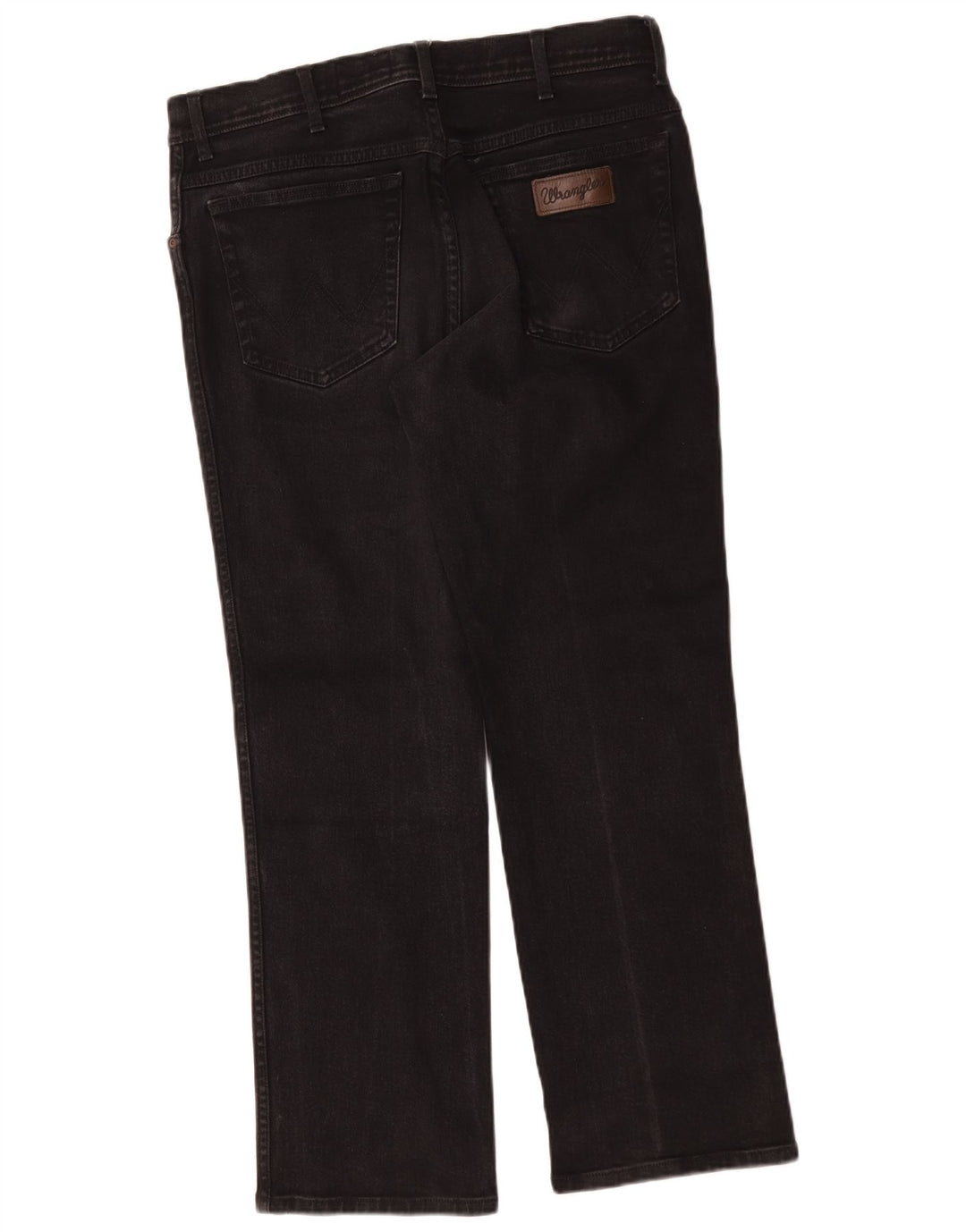 Wrangler Herren Texas Straight Jeans W35 L30 Schwarze Baumwolle