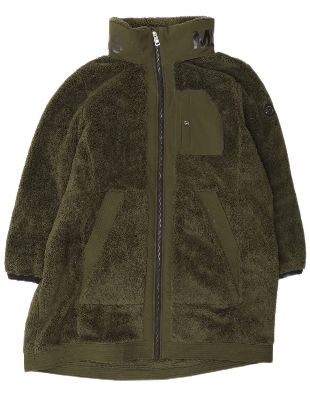 Michael Kors Damen Fleecemantel UK 20 2XL Grün Polyester