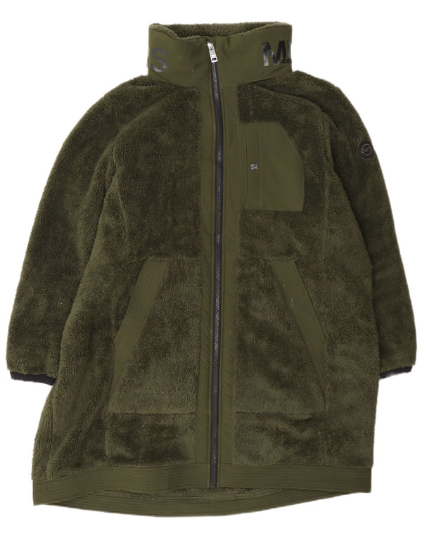 Michael Kors Damen Fleecemantel UK 20 2XL Grün Polyester