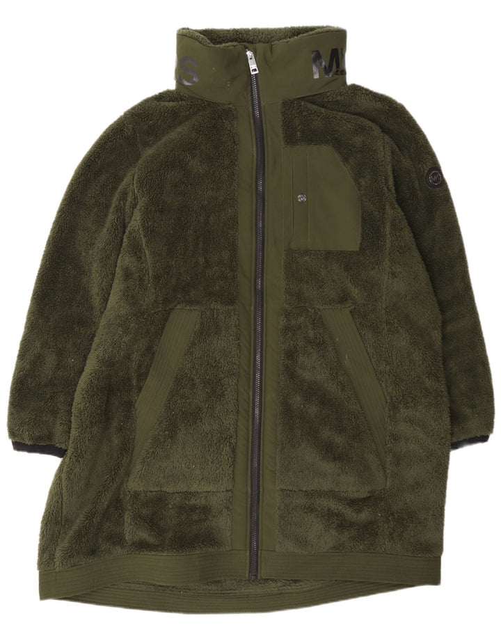 Michael Kors Damen Fleecemantel UK 20 2XL Grün Polyester
