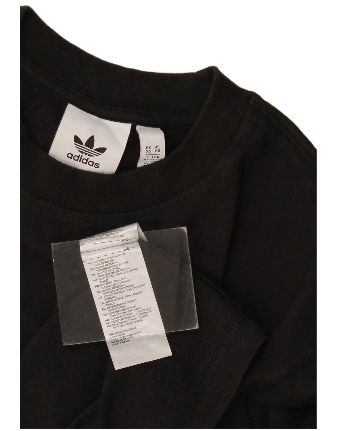 Adidas Herren T-Shirt Top XS Schwarz Baumwolle