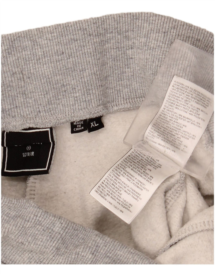 SUPERDRY Herren-Trainingshose, Jogginghose, XL, grau gefleckte Baumwolle