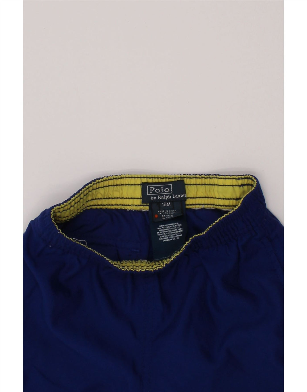 POLO RALPH LAUREN Sportshorts für Babys, Jungen, 12–18 Monate, blaues Polyester