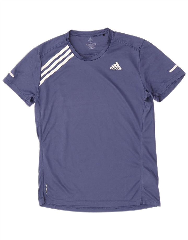 Adidas Herren Aeroready T-Shirt Top Small Marineblau Polyester