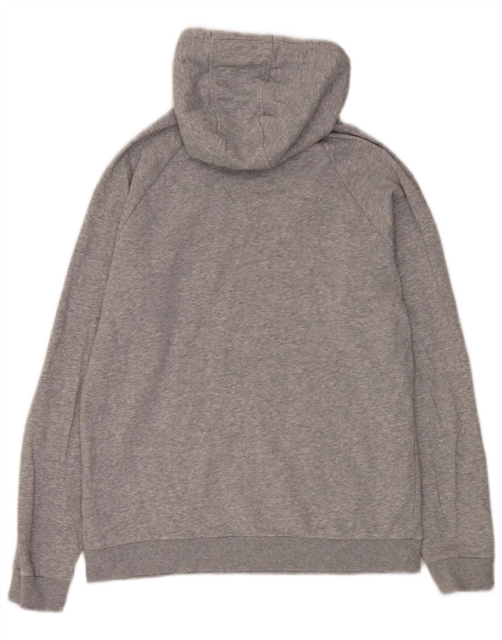 Under Armour Herren-Kapuzenpullover aus mittelgrau gefleckter Baumwolle