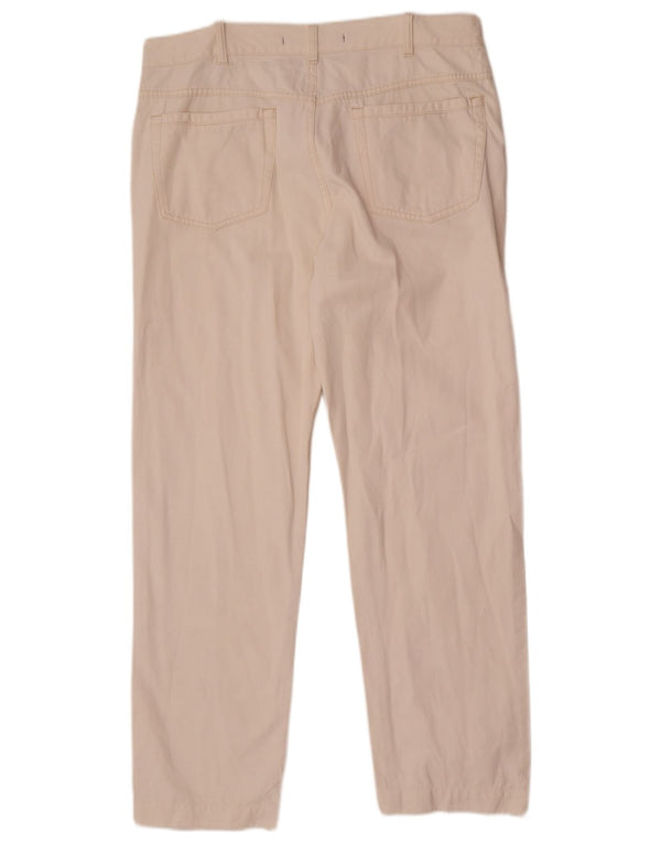 Incotex Herren gerade Freizeithose W32 L30 weiße Baumwolle