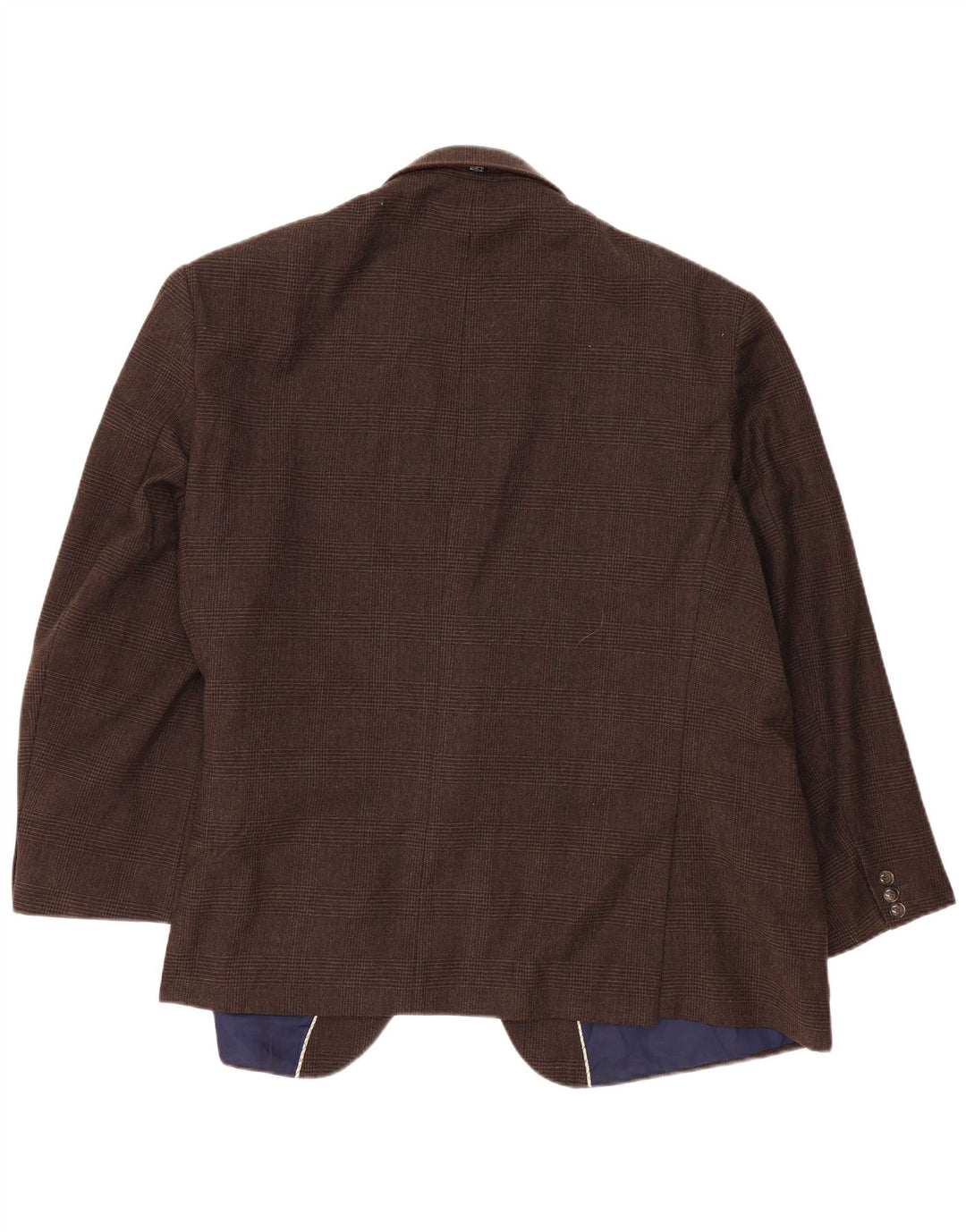 Marks & Spencer Herren-Blazer mit 2 Knöpfen, UK 52 3XL, brauner Hahnentrittmuster