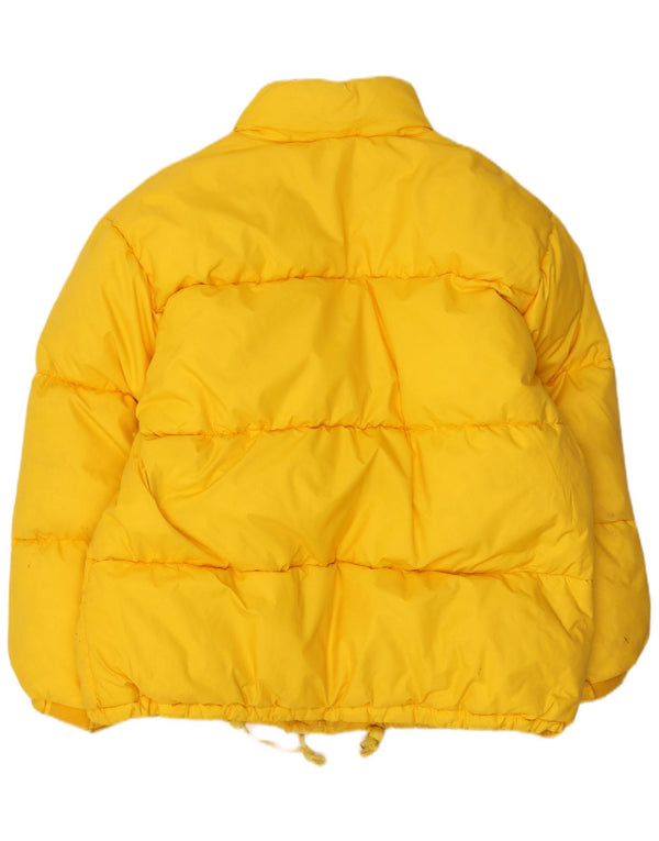 Ragazza Damen Wattierte Jacke UK 14 Large Gelb Polyamid